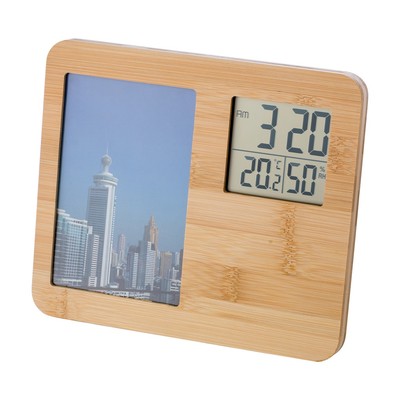 Wetterstation aus Bambus, Bilderrahmen