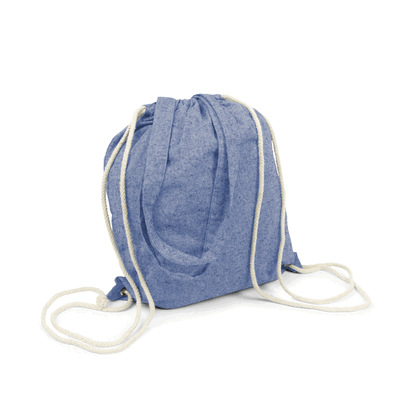 Recycelte Baumwolltasche 2 in 1, Beutel mit Kordelzug und Einkaufstasche | Jamarion