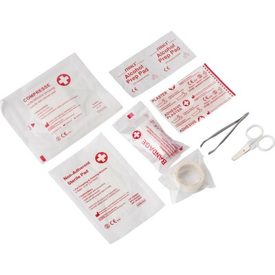 Trousse de premiers secours en pochette, 8 pcs
