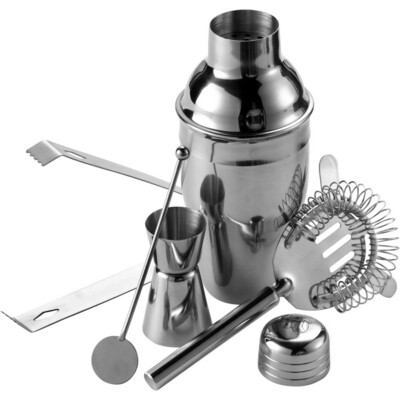 Cocktail, shaker, pince à glace, cuillère