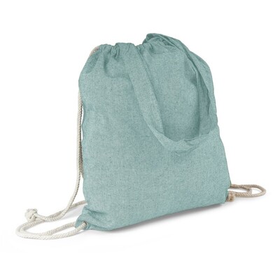 Baumwolltasche 2 in 1, Beutel mit Kordel, Einkaufstasche | Gondulfo