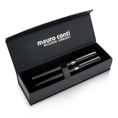 Set d'écriture Mauro Conti, stylo bille et stylo roller | Wirr