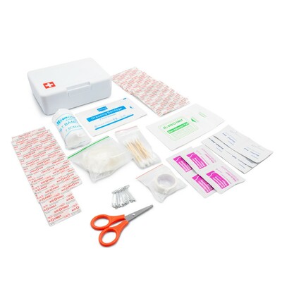 Erste-Hilfe-Set in Kunststoffverpackung, 64-tlg. | Ramona