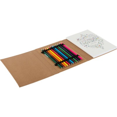 Livret à dessin pour adultes, crayons de couleur