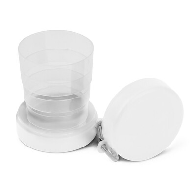 Mug de voyage pliable 220 ml avec mousqueton