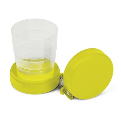 Mug de voyage pliable 220 ml avec mousqueton