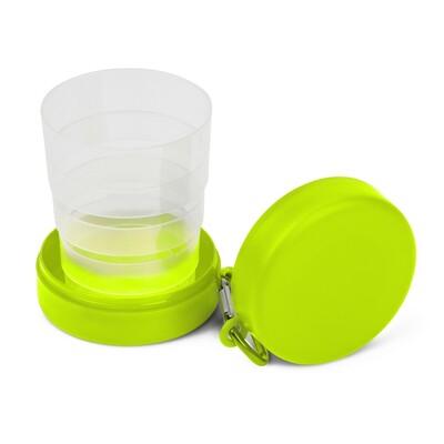 Mug de voyage pliable 220 ml avec mousqueton