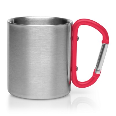 Metallbecher 210 ml mit Karabinerhaken | Easton