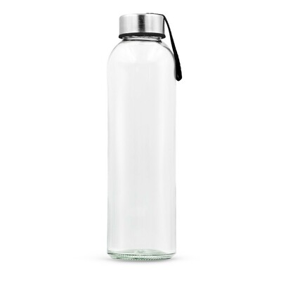 Flasche aus Glas, 500 ml, mit buntem Band