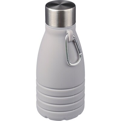 Foldable sports bottle 550 ml with carabiner