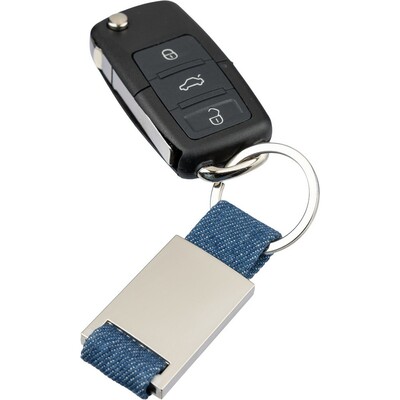 Denim keychain